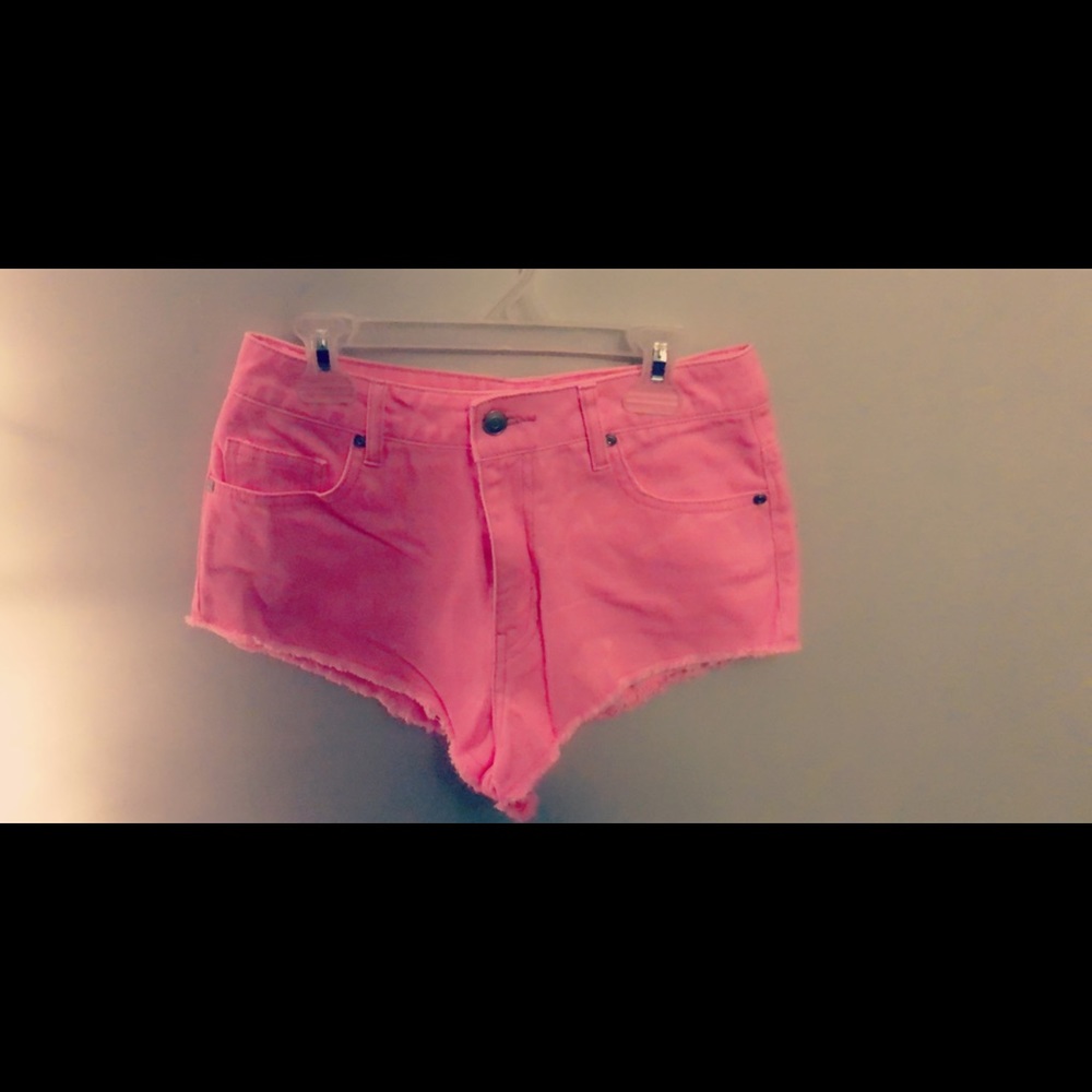 Hot pink cheeky shorts